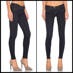 L'agence - Chantal Low Rise Skinny Jeans in Midnight Dark Blue Wash - Size 30